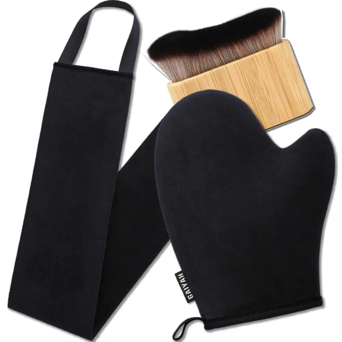 G GAIYAH 3 in 1 Self Tanning Mitts Kit | Double-sided, Waterproof, Reusable for Even Tan - main product image