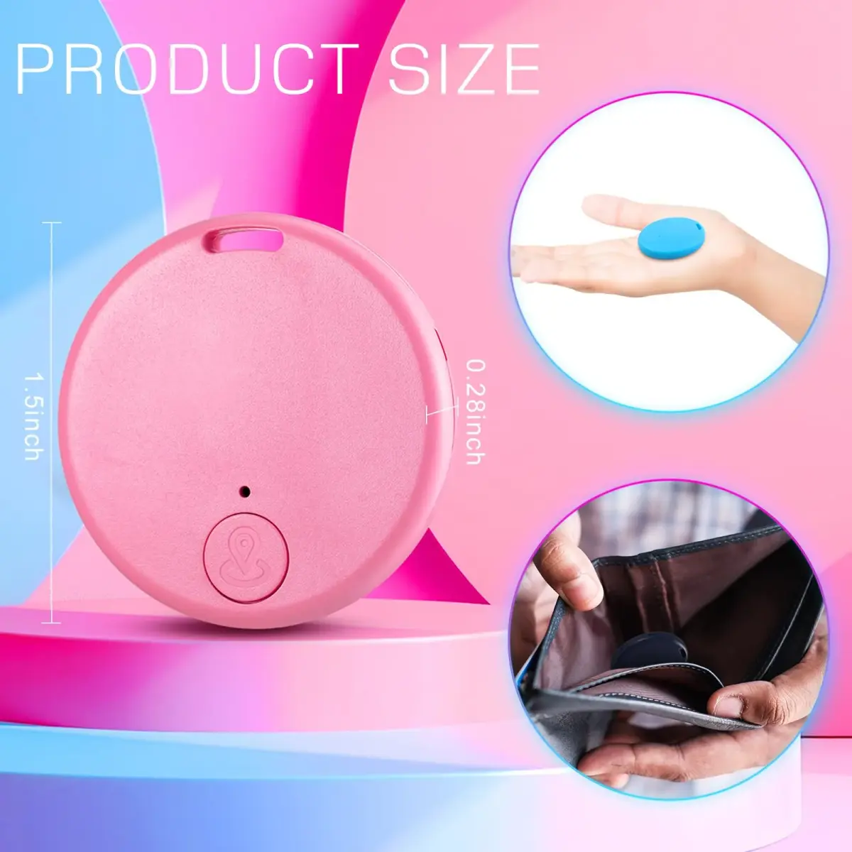 Konohan Smart Item Finder 5-Pack Macaron Color | Bluetooth Tracker for Keys, Wallets, Luggage - view 4