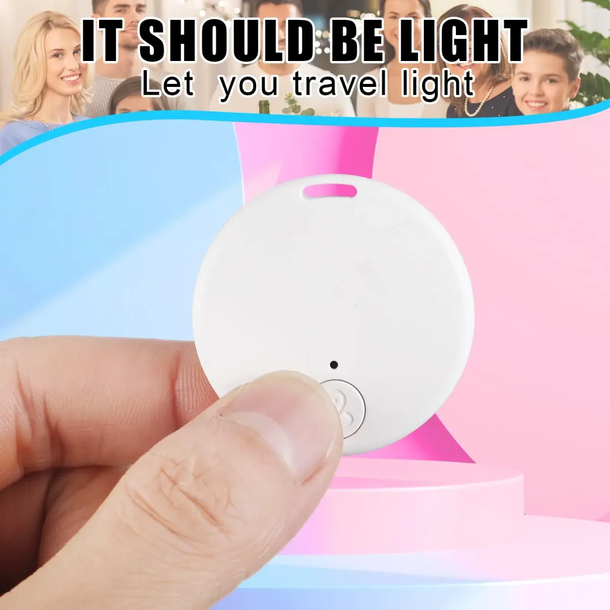 Konohan 5 Packs White Bluetooth Item Finder Tag | 3.8cm Diameter - view 4
