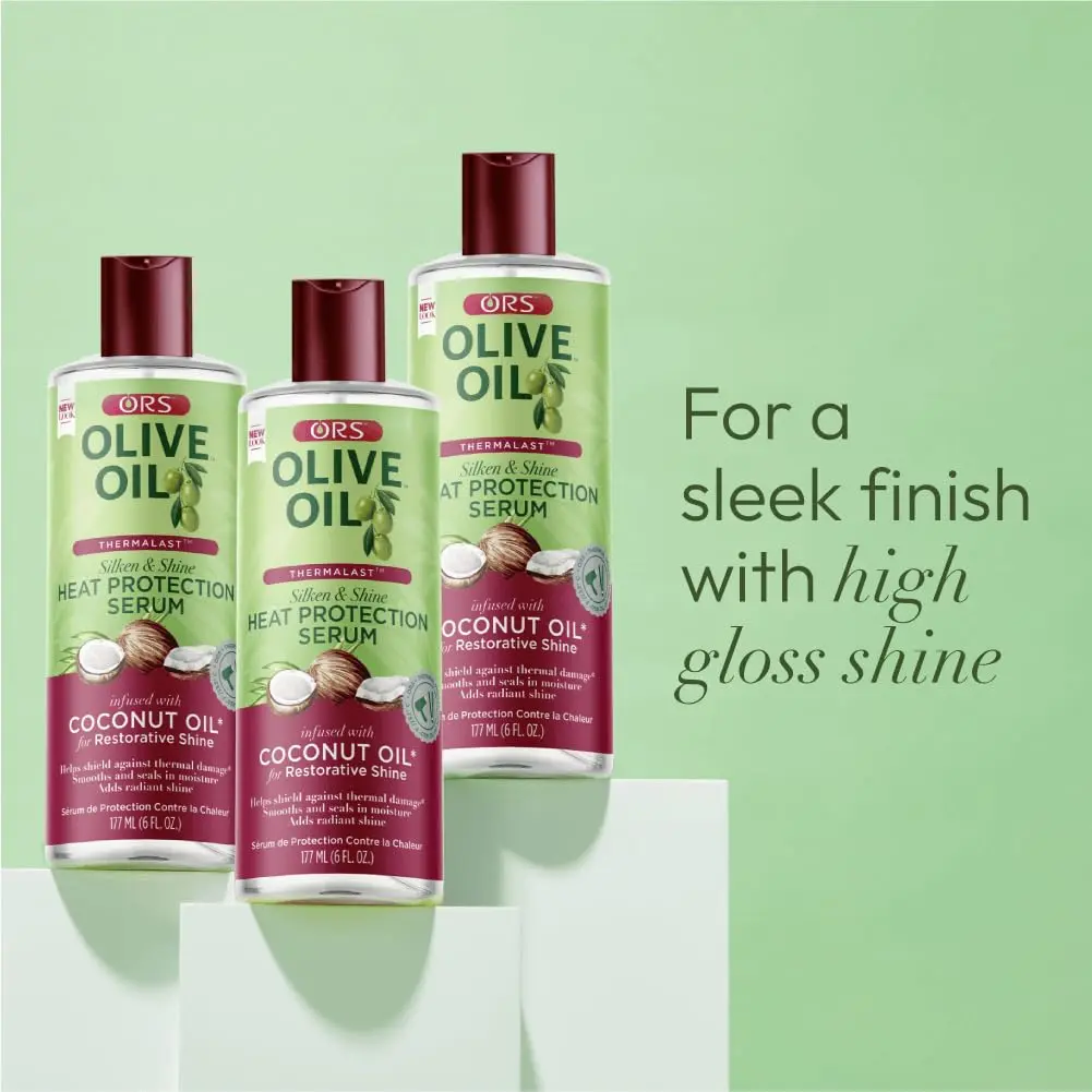 ORS Olive Oil Heat Protection Serum, 6 Oz (Pack of 4) | Restorative Shine & Heat Shield - view 4