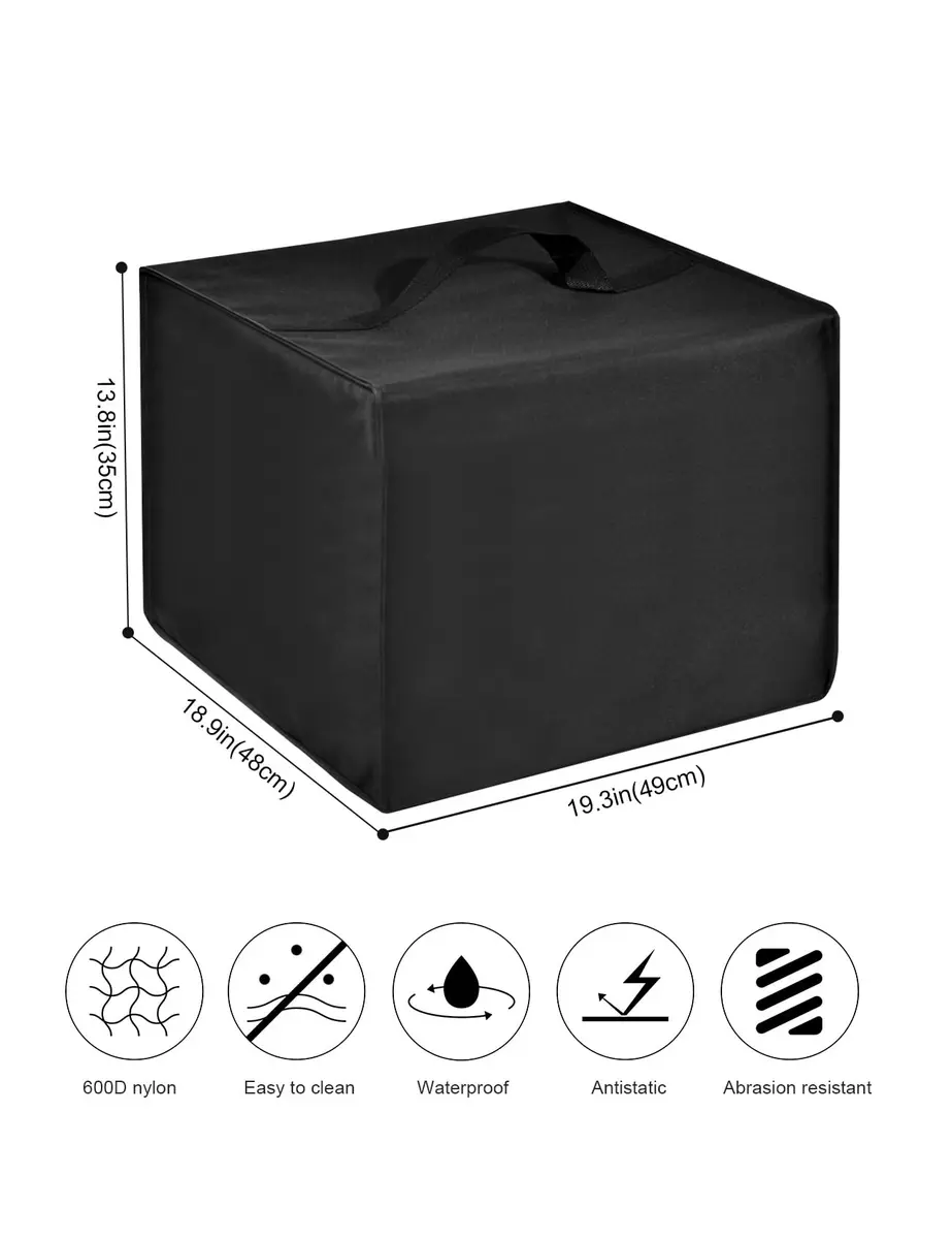 KronosRising Printer Dust Cover for HP Pro MFP 4301fdw/3301fdw Wireless Laser Printer 48cm (18.9"D) x 49cm (19.3"W) x 35cm (13.8"H) | Heavy Duty 600D Nylon Antistatic Waterproof Protective Case - view 2