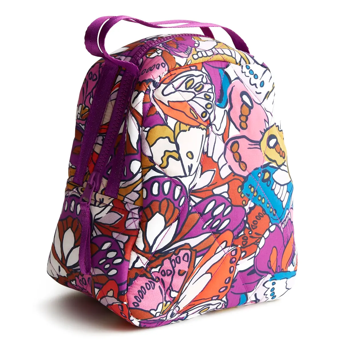 Vera Bradley Featherweight Lunch Bag Flutter | Insulated, Lightweight & Reusable for Work & School - main product image