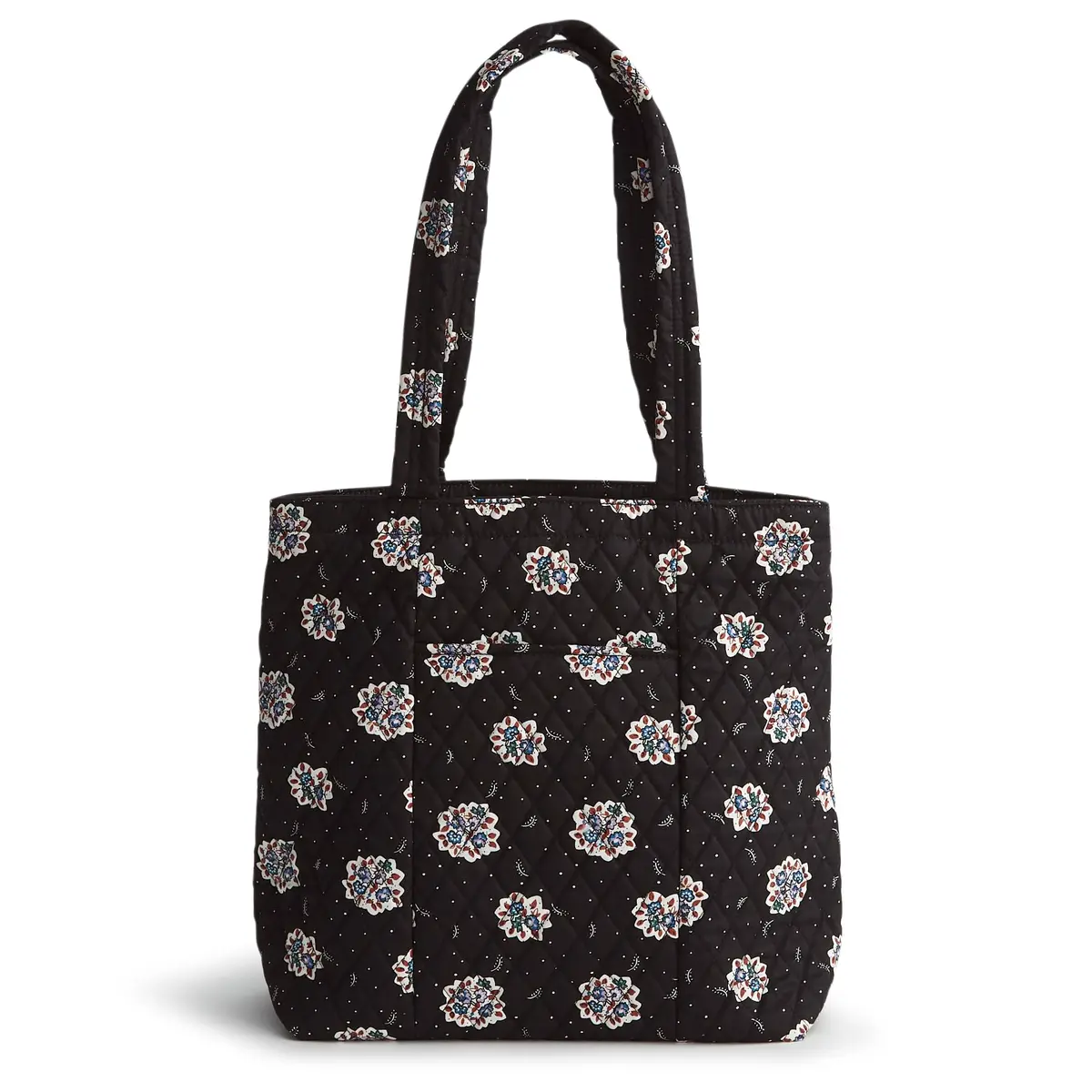 Vera Bradley Premium Cotton Tote, Feathery Bouquets | Stylish, Machine Washable, 10L Capacity - main product image