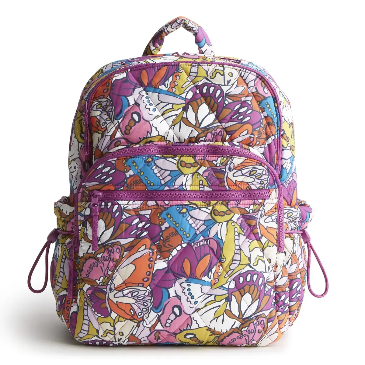 Vera Bradley Featherweight Large Bancroft Backpack | Water-Repellent, Padded Laptop Sleeve, Flutter Pattern - main product image