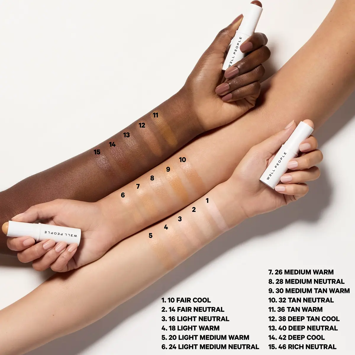 Well People Supernatural Complexion Stick Foundation + Concealer, 20 | Buildable, Light-to-Medium Coverage, Soft Matte Finish - view 3