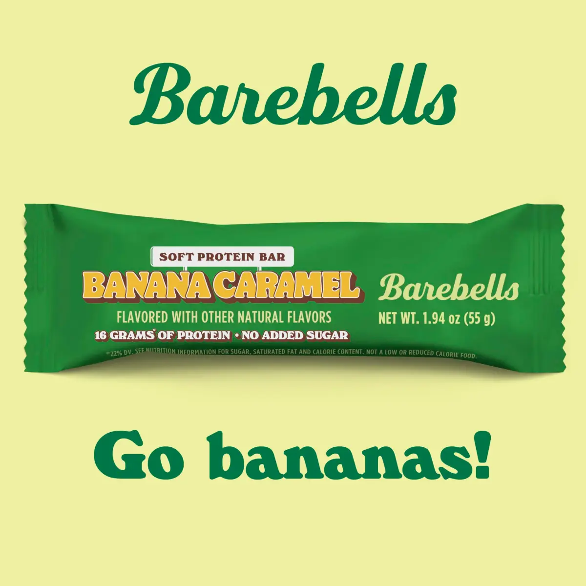 BAREBELLS Soft Protein Bars Banana Caramel 12 Bars (12 Count) | High Protein Snack for Fitness Goals - view 6