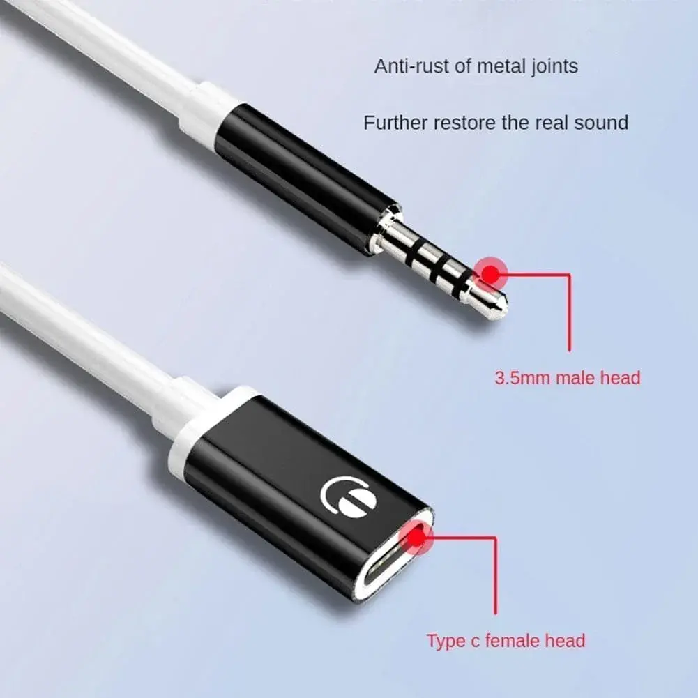 Zenarao USB-C to 3.5mm Headphone Jack Adapter Pink | Connects USB-C Devices to 3.5mm Headphones - view 8