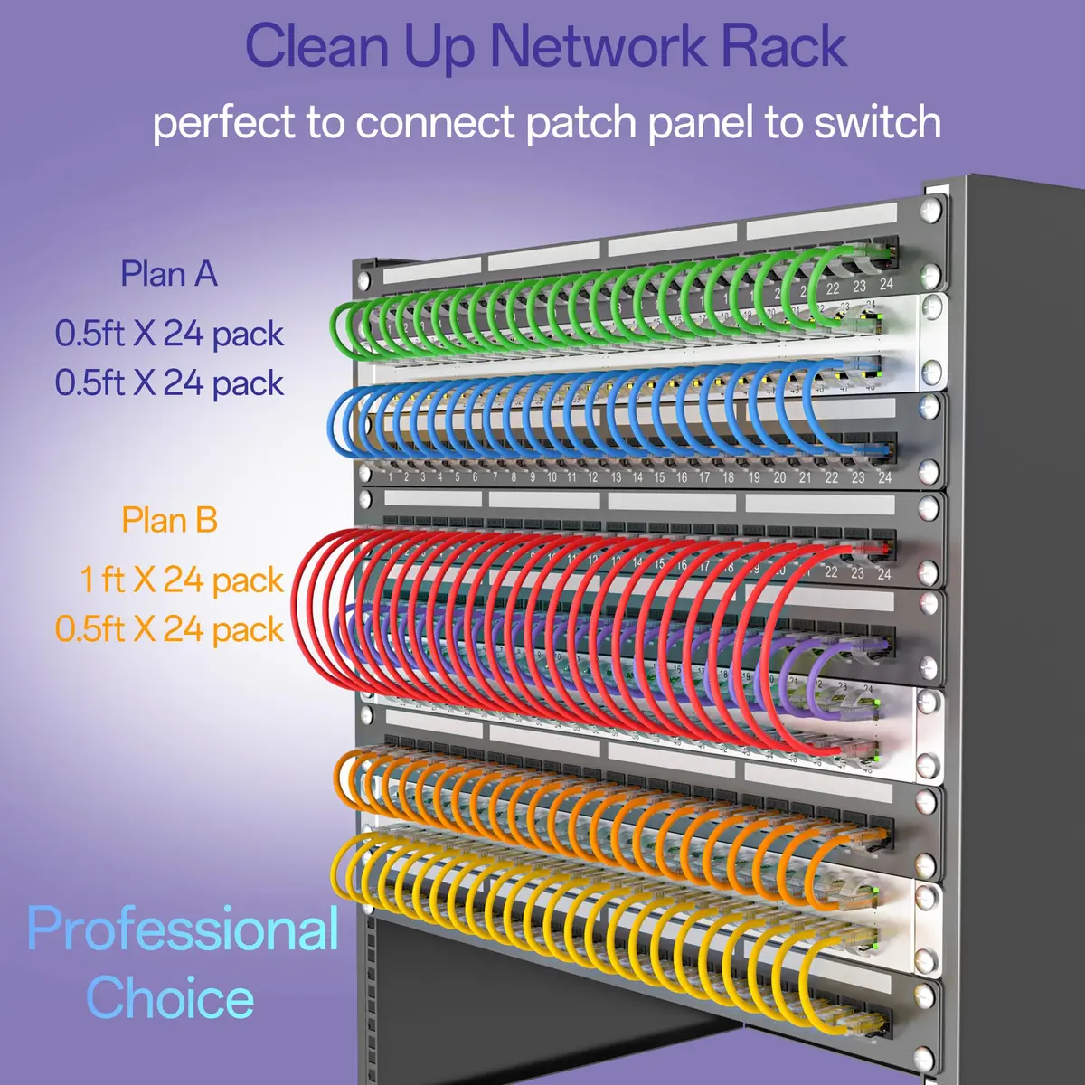 10Gsupxsel Cat6a Patch Cable 1ft | Slim, Pure Copper, 550MHz, 10G Data, Space-Saving, Black - view 5
