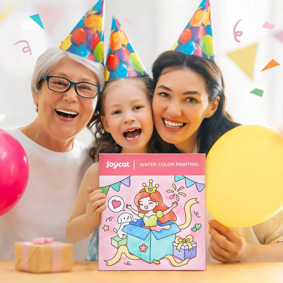 JoyCat Paint with Water Coloring Books for Toddlers (Party Style) | 20 Pages, Mess-Free Watercolor Art Activity - view 7
