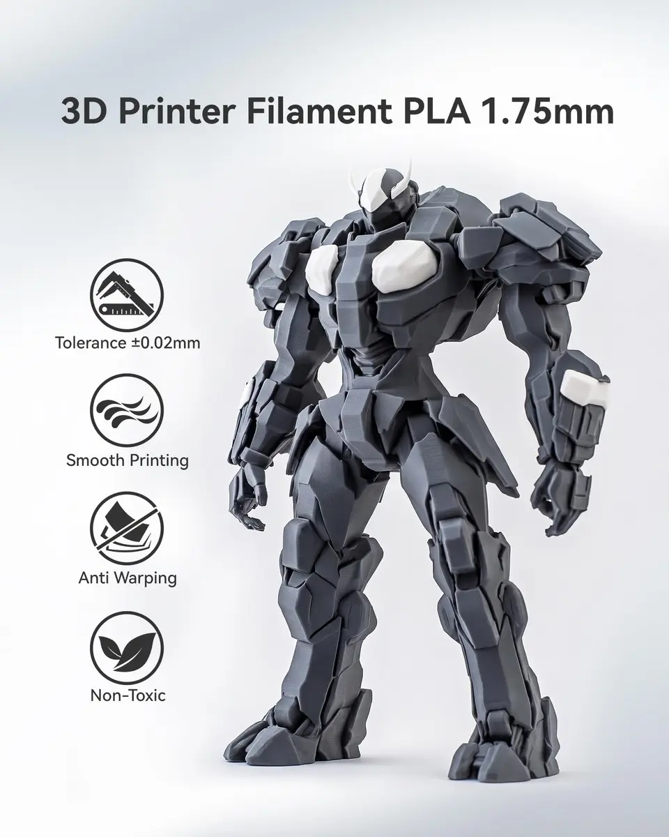 SUNLU 250g PLA Filament Bundle 1.75mm | Multicolor 3D Printer Filament for Small Prints - view 5