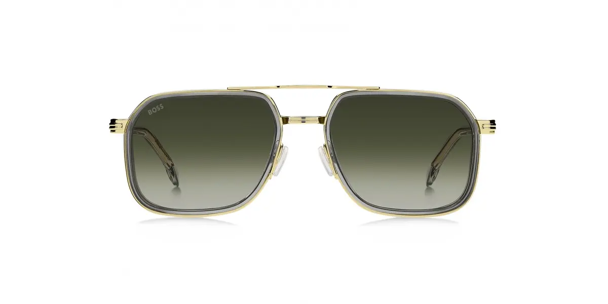 Hugo Boss Boss 1724/S FT3 Grey Gold Sunglasses 55/19/150 | Classic Square Frame for Men - view 2