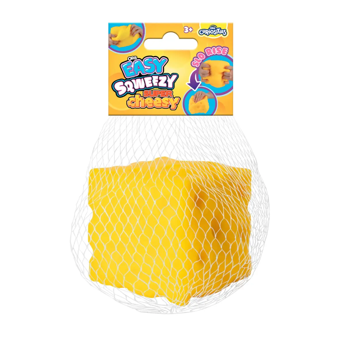 ORB Easy Sqweezy Super Cheesy Giant Block of Cheese Squeeze Toy (12.7cm (5 inch), Yellow) | Sensory Fidget Toy for Stress Relief - view 7