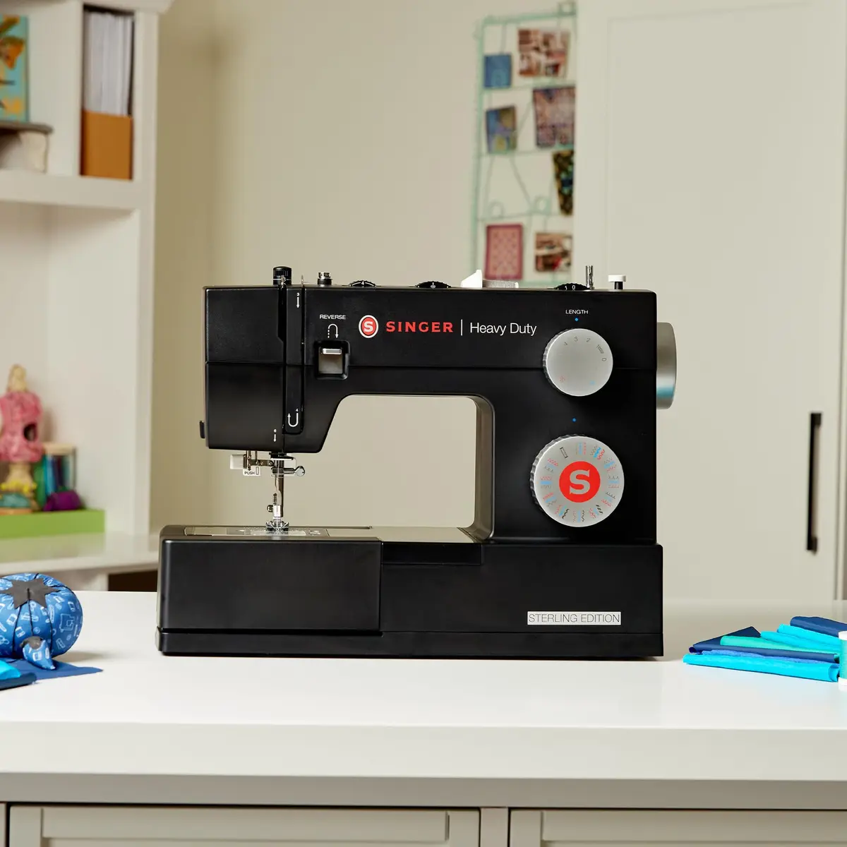 SINGER 4432 Sterling Heavy Duty Sewing Machine 15.5"D x 6.25"W x 12"H | 32 Stitches, Rugged Power - view 5
