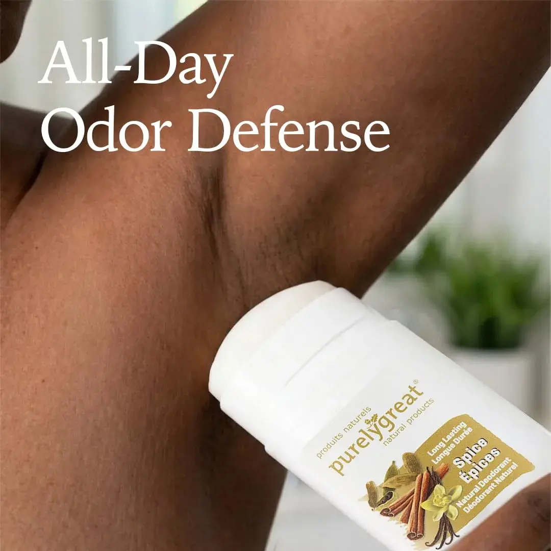Purelygreat Spice Scented Natural Deodorant Stick 75g (2.64 oz) | All-Day Odor Defense - view 5