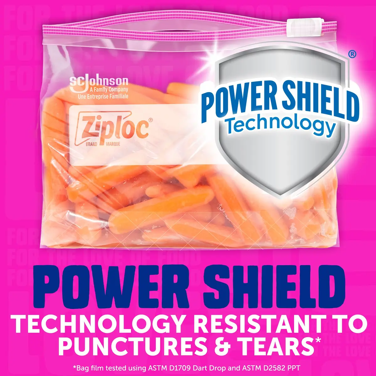 Ziploc Quart Food Storage Slider Bags, 1 Quart (946 ml), 22 Count | Power Shield Technology - view 5