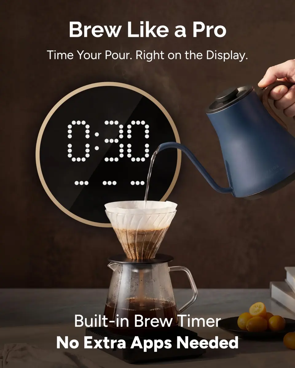 intasting Gooseneck Electric Kettle with ±1℉ Temperature Control 0.9 Liter - view 5