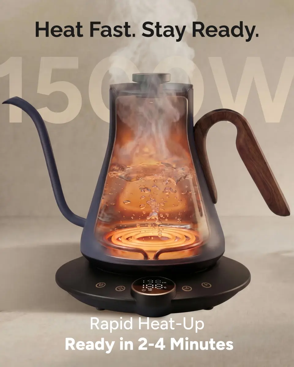 intasting Gooseneck Electric Kettle with ±1℉ Temperature Control 0.9 Liter - view 6
