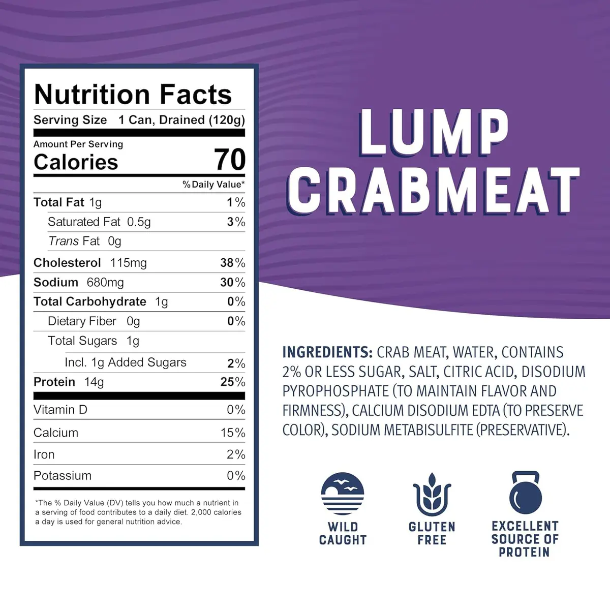 Bumble Bee White Flake & Lump Crab Meat Bundle 170g (6 oz x 2 Cans) | Wild Caught Seafood for Indian Kitchens - view 3