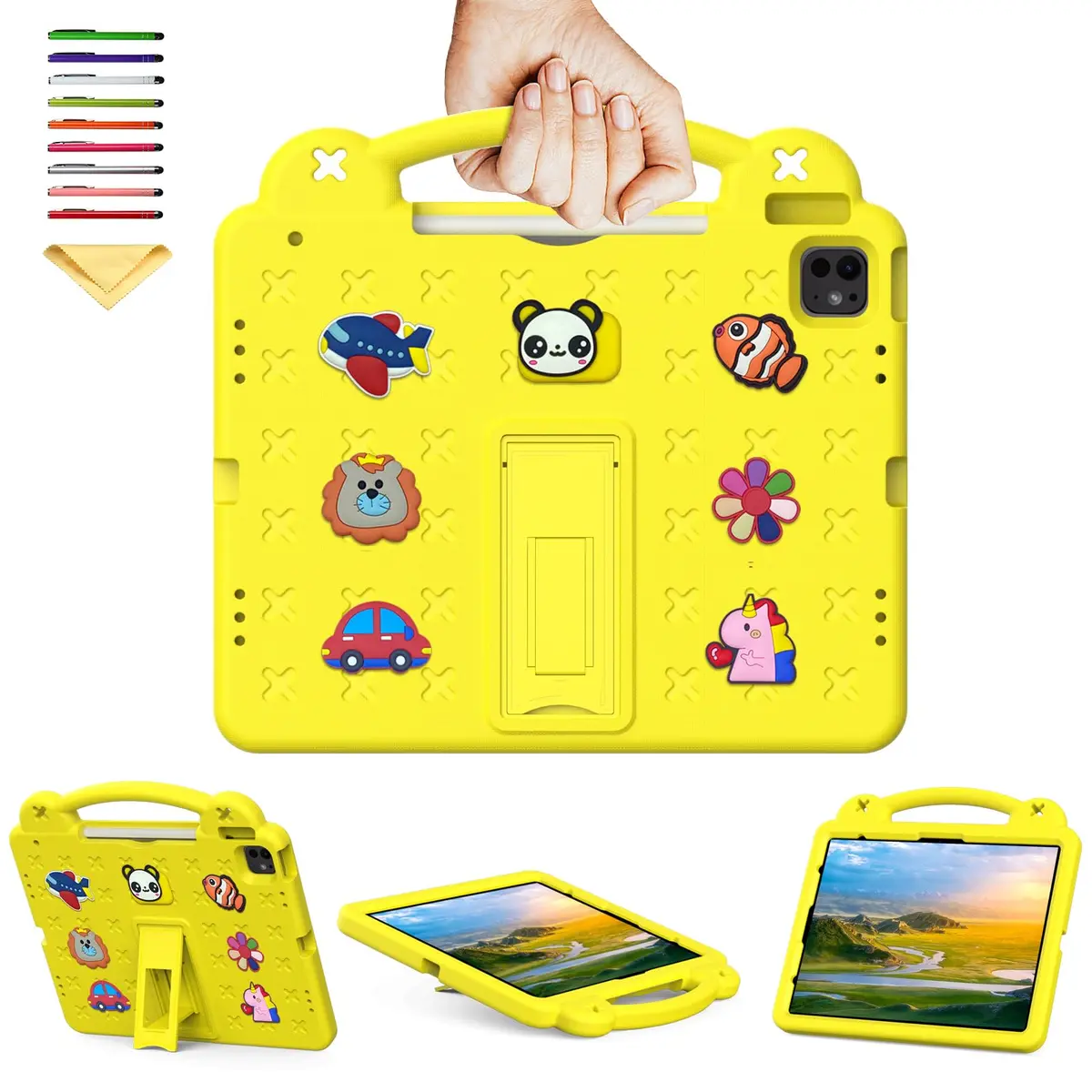 UUcovers Kids Case for iPad Air 13 /Pro 13/12.9 inch | Shockproof, Adjustable Stand & Pencil Holder - main product image
