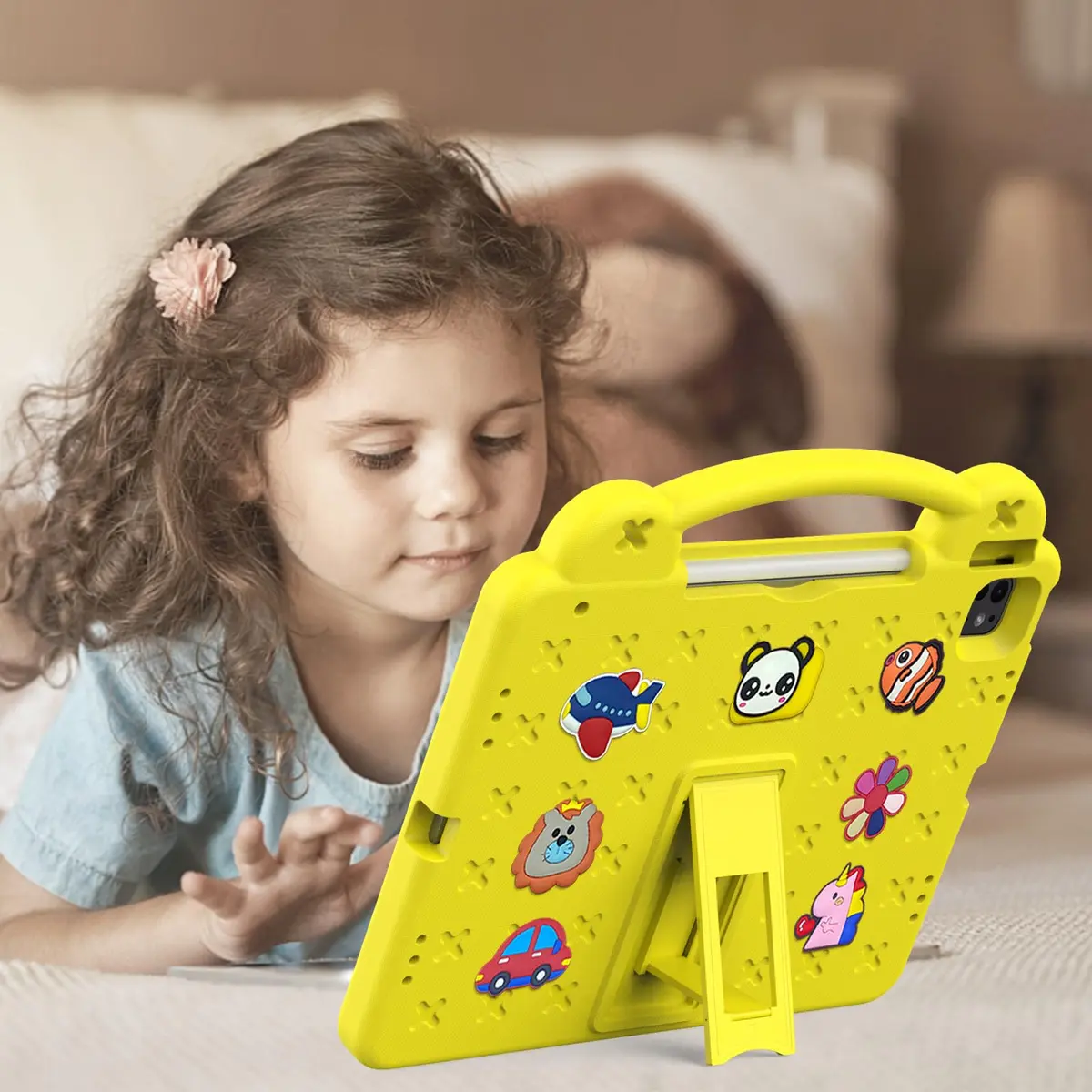 UUcovers Kids Case for iPad Air 13 /Pro 13/12.9 inch | Shockproof, Adjustable Stand & Pencil Holder - view 7