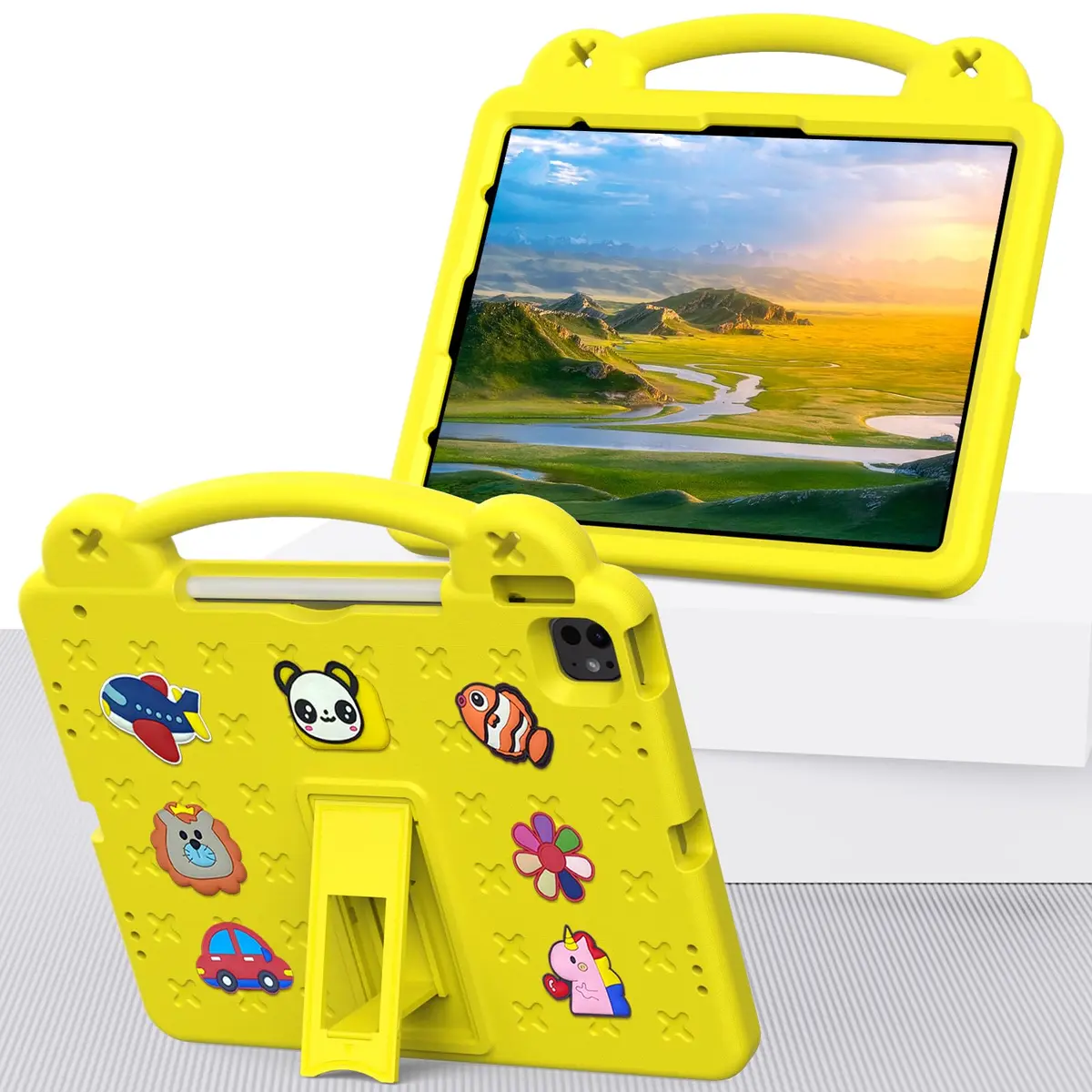 UUcovers Kids Case for iPad Air 13 /Pro 13/12.9 inch | Shockproof, Adjustable Stand & Pencil Holder - view 9