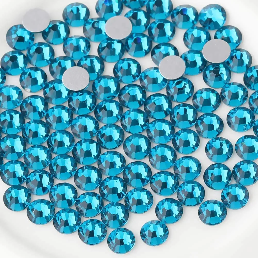 BEADSLAND Flat Back Crystal Rhinestones Round Gems SS40 (8.3-8.6mm) | Sparkle for Crafts & Nails - main product image