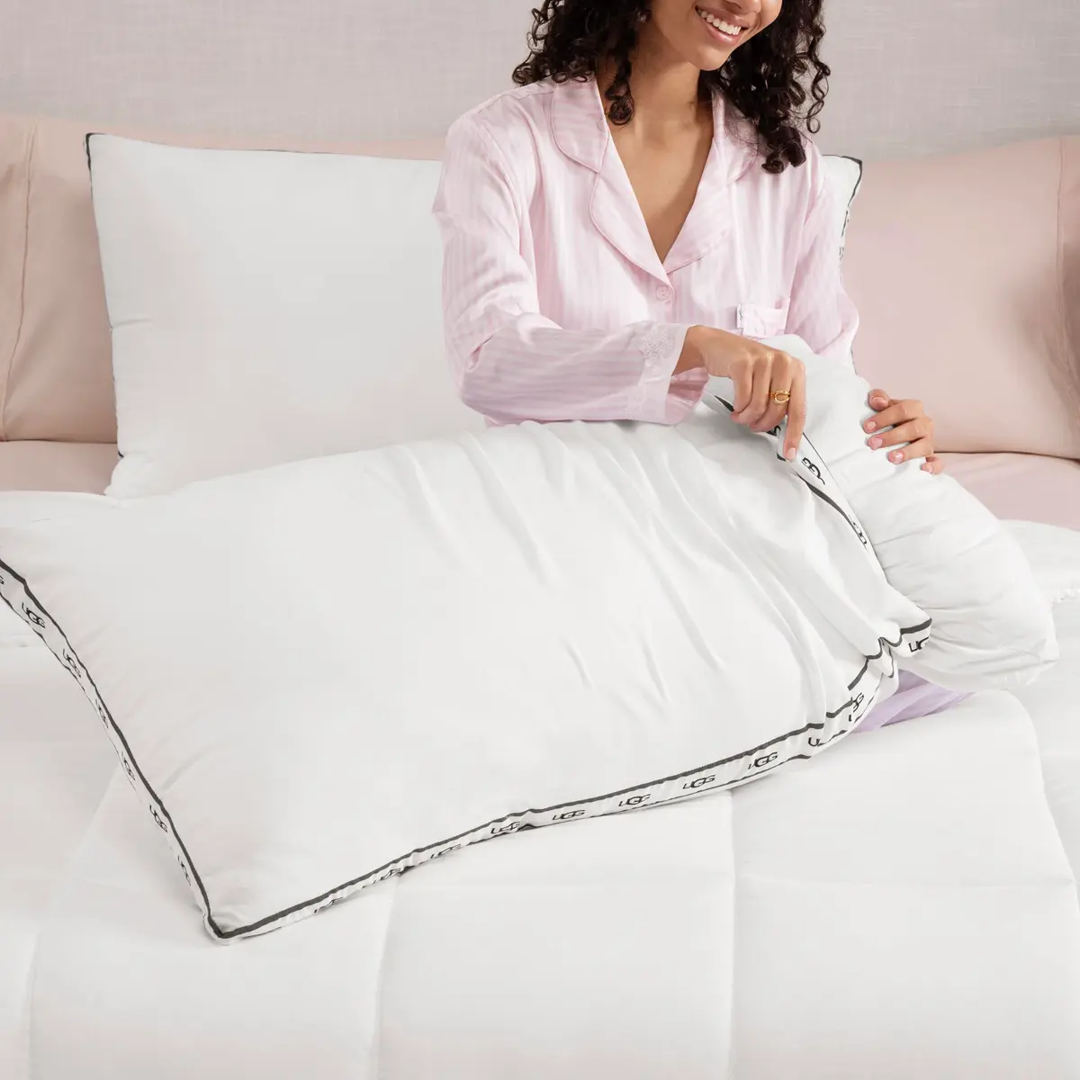 UGG Devon King Bed Pillow 50cm x 91cm (20" x 36") | Hotel-Quality Support for All Sleepers - view 5