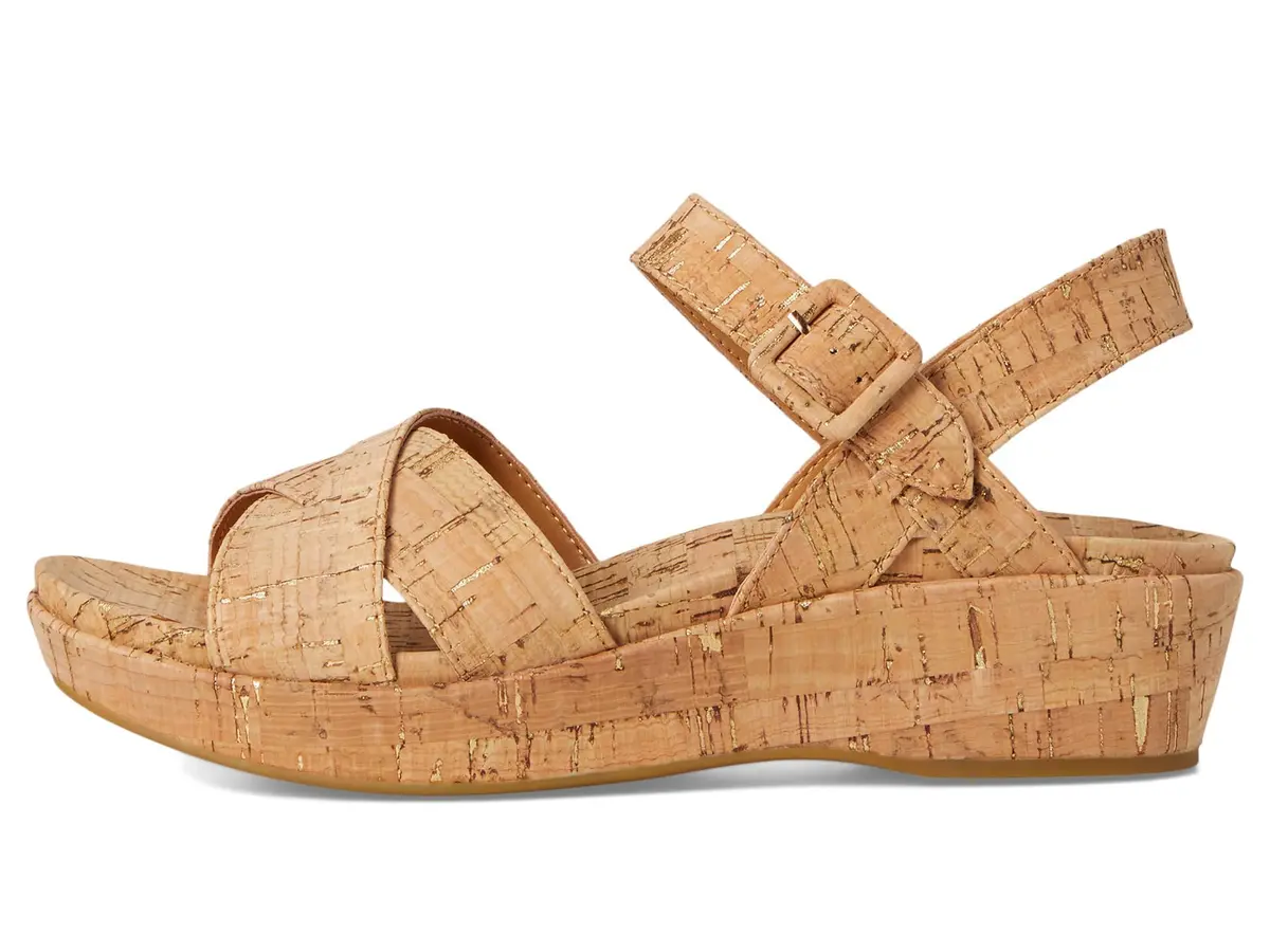 KORK-EASE Women's Myrna 2.0 Cork Gold 9 M | Classic Wedge with Comfort Tech - view 4