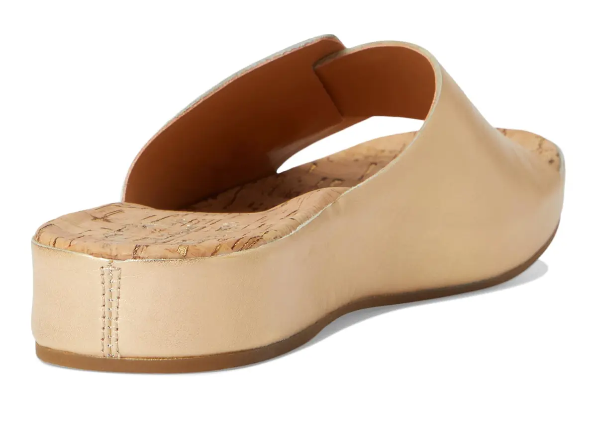 KORK-EASE Women's Mesa Gold 8 M | Stylish Leather Slide Sandal for Women in India - view 7