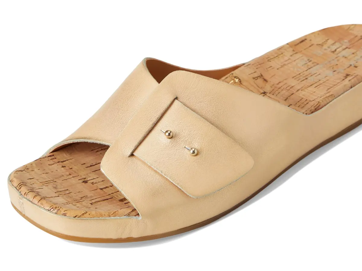 KORK-EASE Women's Mesa Gold 8 M | Stylish Leather Slide Sandal for Women in India - view 8