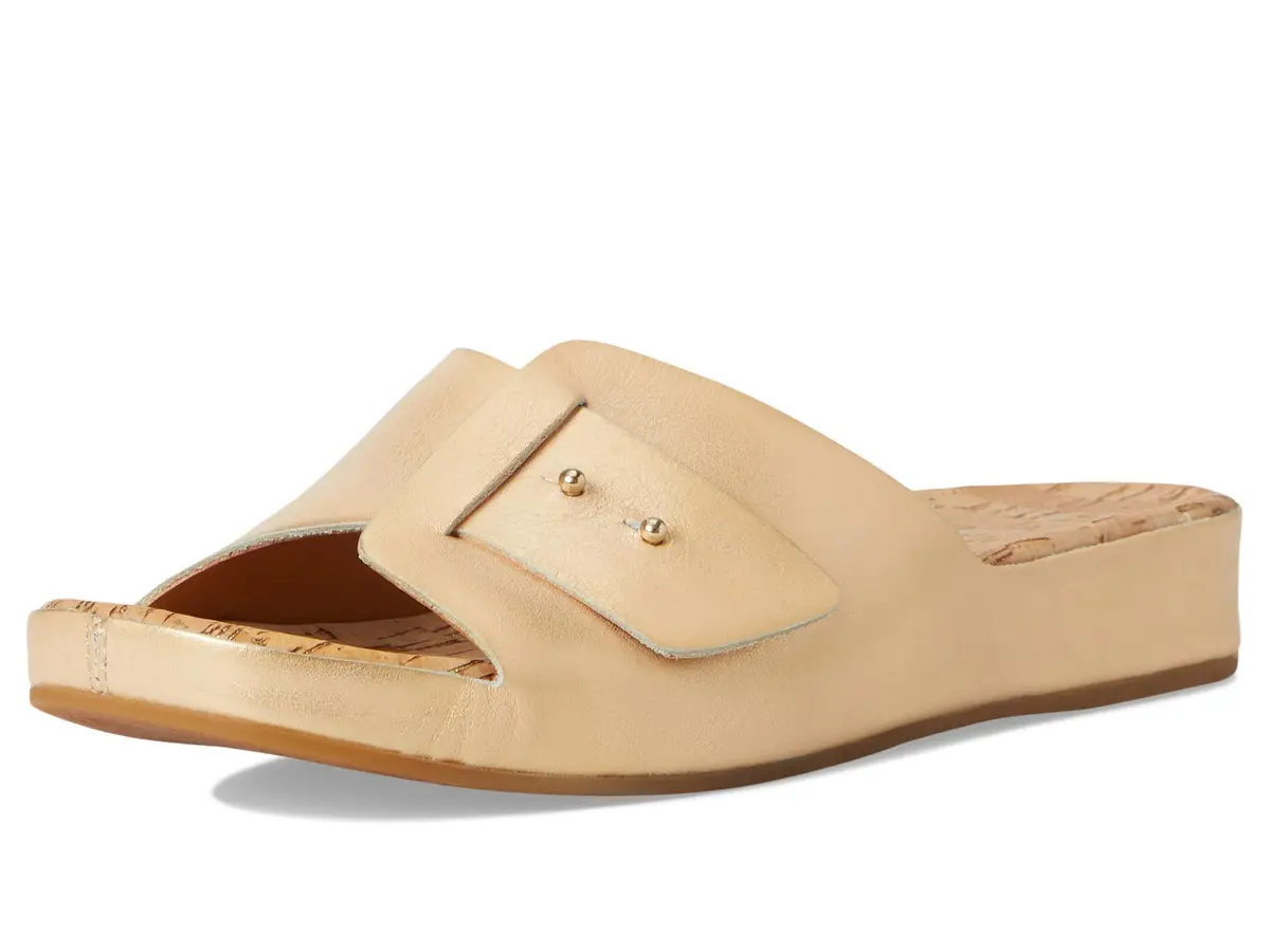 KORK-EASE Women's Mesa Gold 8 M | Stylish Leather Slide Sandal for Women in India - view 9