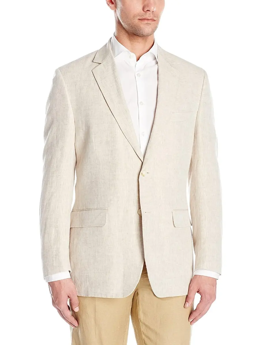 COCONUT GROVE Men's Delave Linen Suit Coat | Regular Fit, Natural, Lightweight for Summer - main product image