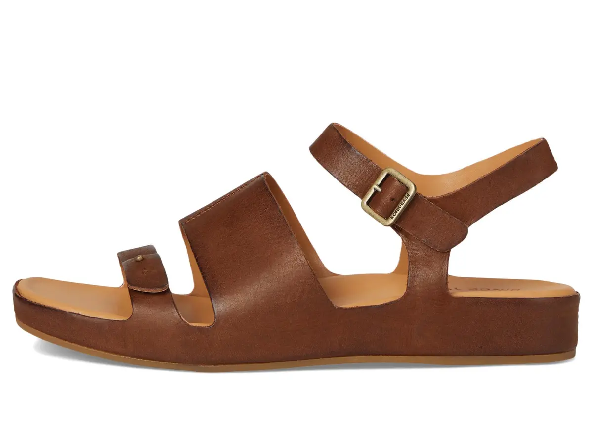 KORK-EASE Women's Mona Brown 10 M | Casual Flat Sandal with Leather Upper & Cushioned Footbed - view 6