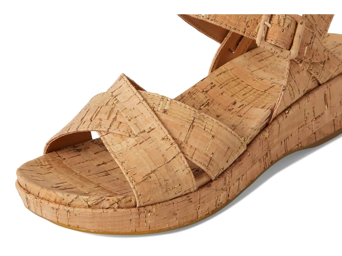 KORK-EASE Women's Myrna 2.0 Cork Gold 8 US | Classic Wedge with Comfort Technology - view 6