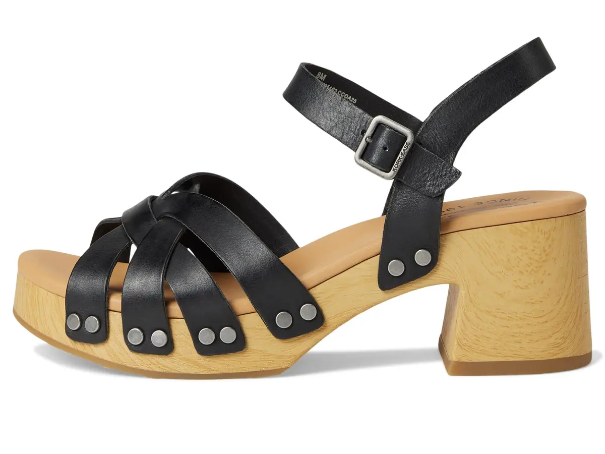 KORK-EASE Ester Black Women's Platform Heel 7 M | Retro Summer Sandal - view 4