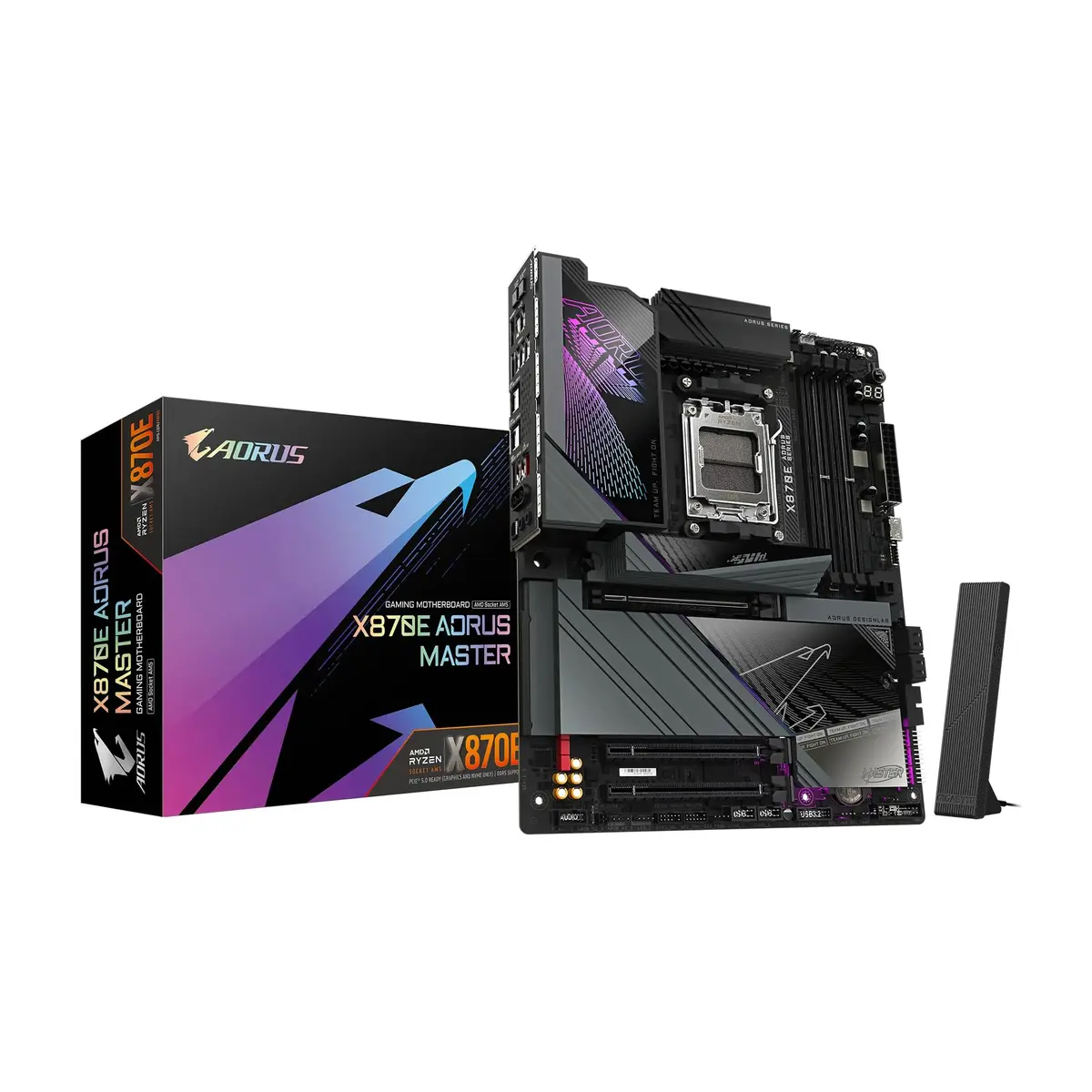 GIGABYTE X870E AORUS Master AMD AM5 Motherboard | DDR5, PCIe 5.0, WIFI7, 5-Year Warranty - main product image