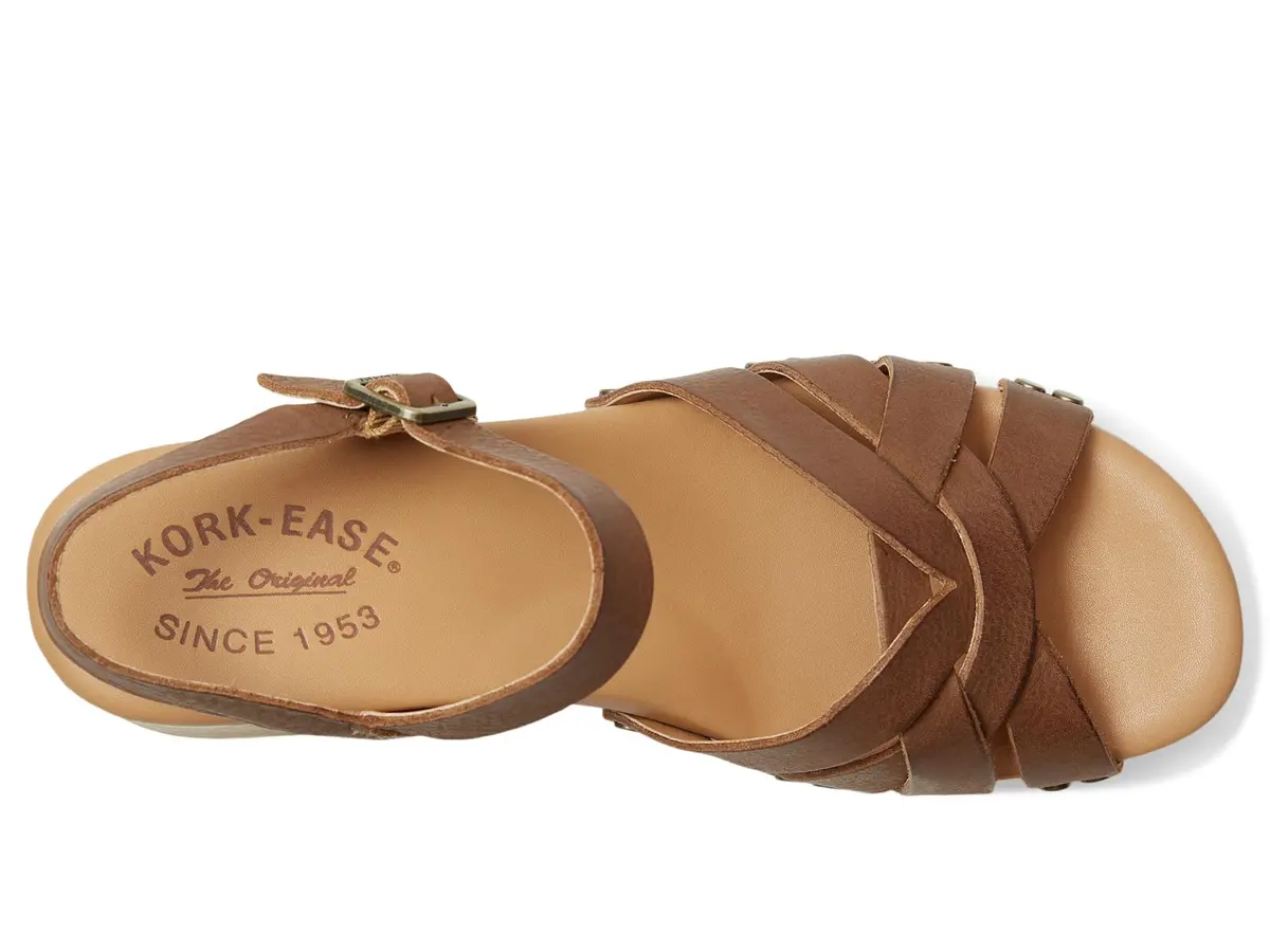 KORK-EASE Women's Ester Brown Terra 11 M | Retro Platform Sandal for Casual & Summer Wear - view 2