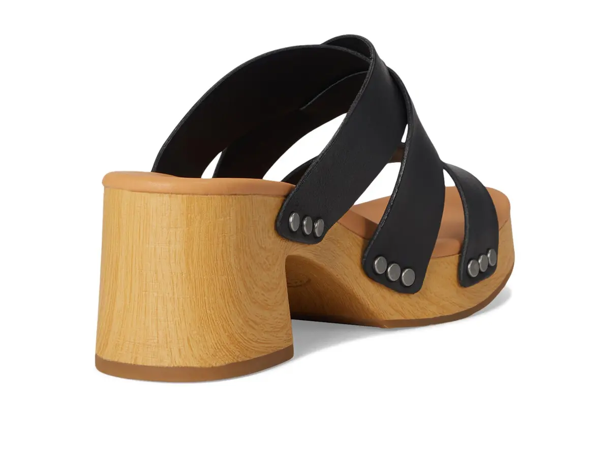 KORK-EASE Emersen Women's Black Sandal 7 M | Stylish Casual Slip-On with Platform Heel - view 5