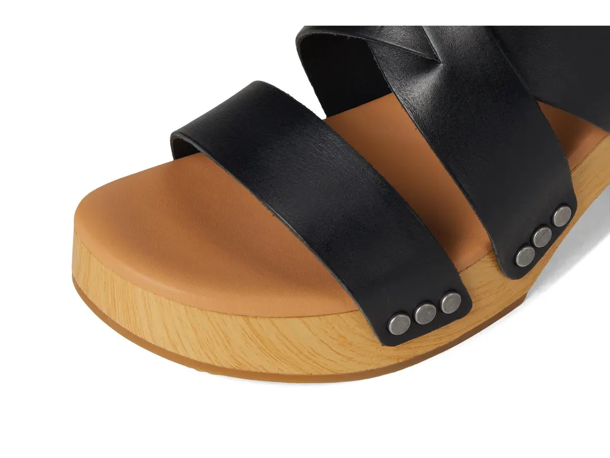 KORK-EASE Emersen Women's Black Sandal 7 M | Stylish Casual Slip-On with Platform Heel - view 6