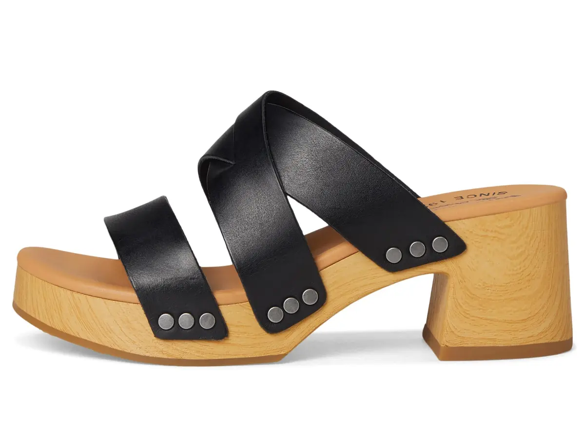 KORK-EASE Emersen Women's Black Sandal 7 M | Stylish Casual Slip-On with Platform Heel - view 4