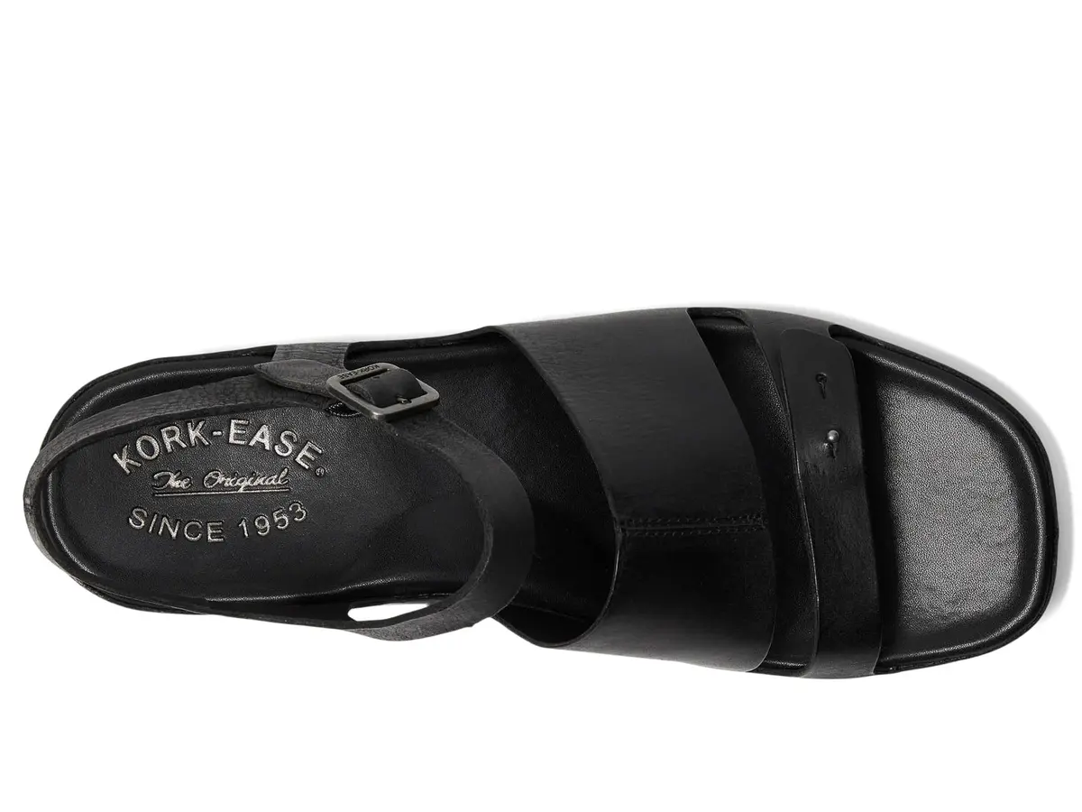 KORK-EASE Mona Black Women's Sandal Size 8 | Casual Comfort - view 2