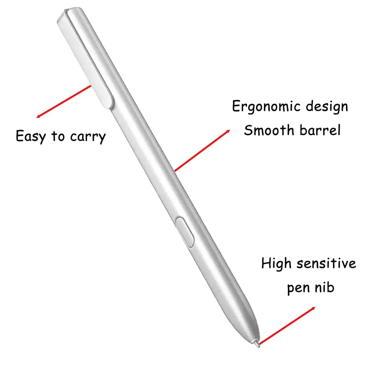 CaoXiong Silver Stylus Pen for BOOX Tablet Note Air 3 | 4096 Pressure Levels, Ergonomic Design - view 2
