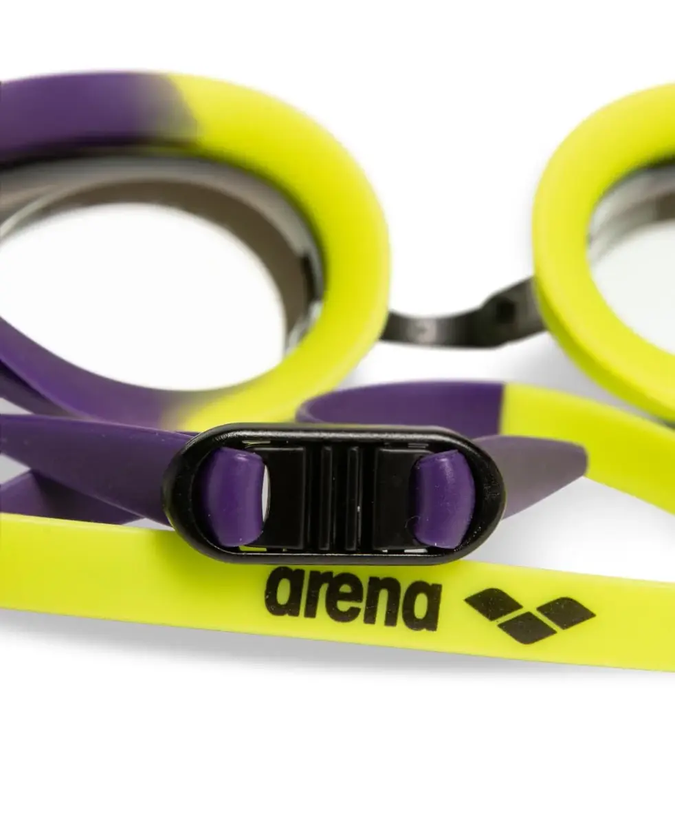 ARENA Tracks Unisex Adult Racing Swim Goggles - Violet/Plum/Arctic Lime - FINA-Approved Anti-Fog Mirror Lens - view 4