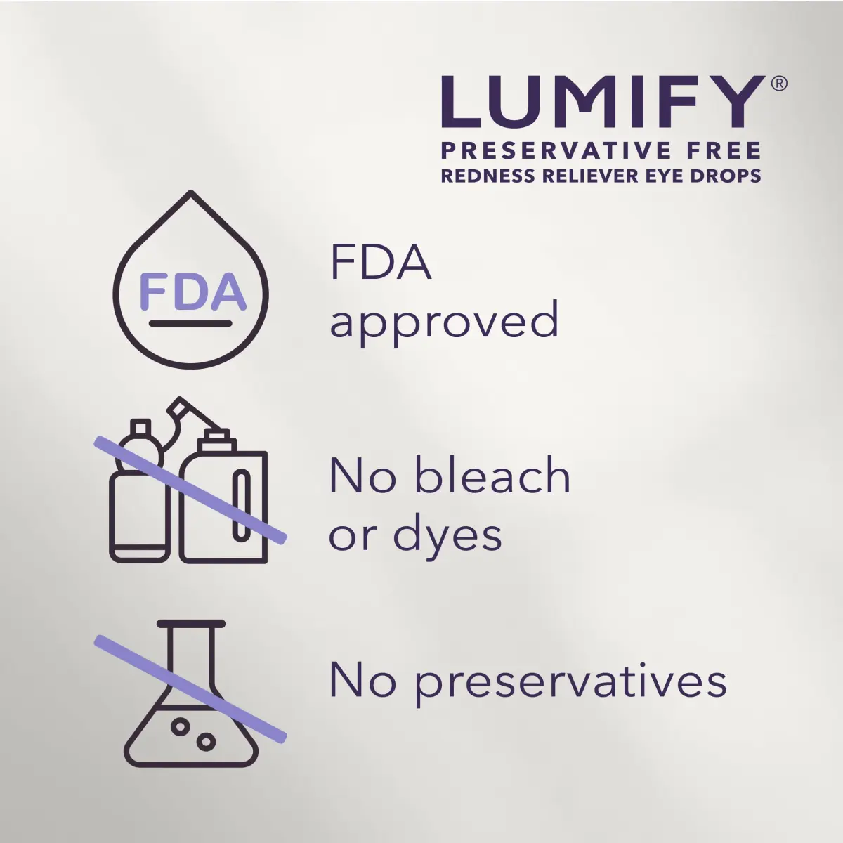 LUMIFY Preservative Free Eye Drops Redness Relief, Sensitive Eyes, 20 Single-Use Vials | Gentle & Effective Redness Relief - view 5