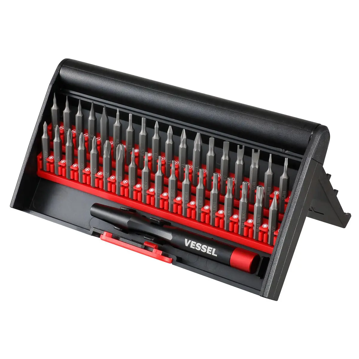 (US Model) VESSEL PRECISION SCREWDRIVER 36PCS BIT SET (English) | Aluminum Alloy Grip, 36 Bits, Taiwan Design - main product image