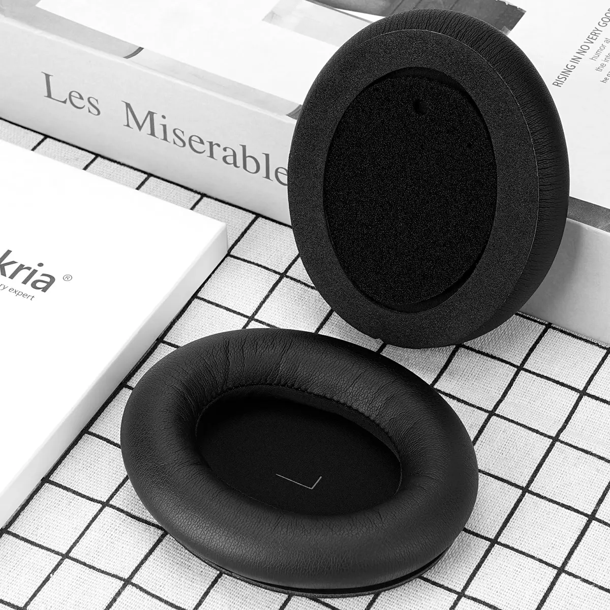 GEEKRIA Replacement Ear Pads Compatible with JBL Tour ONE/Tour ONE M2 | Memory Foam & Faux Leather (Black) - view 5