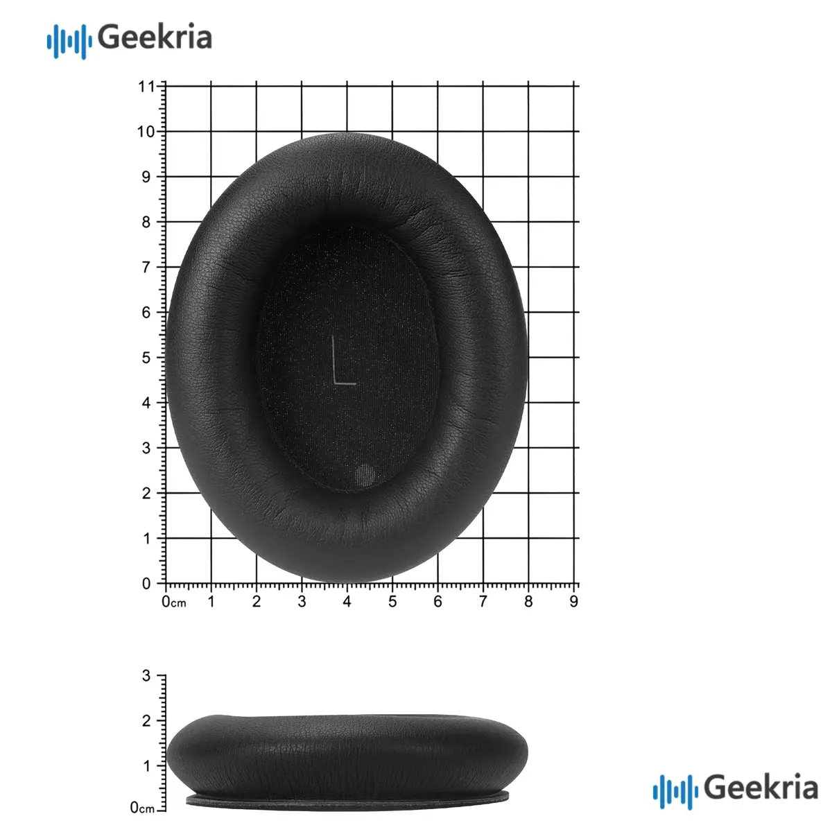GEEKRIA Replacement Ear Pads Compatible with JBL Tour ONE/Tour ONE M2 | Memory Foam & Faux Leather (Black) - view 6