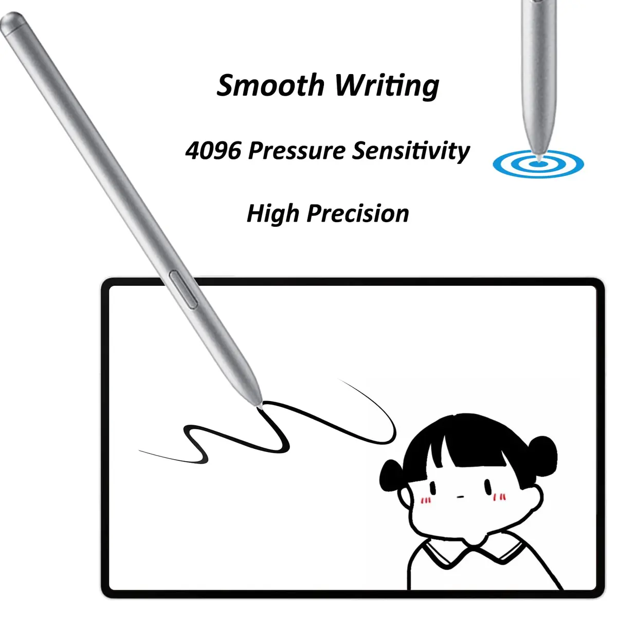 LiXiongBao Galaxy Tab S10 Ultra S Pen,Silver | Precise, Sensitive Stylus for Samsung Galaxy Tab S10+ - view 4