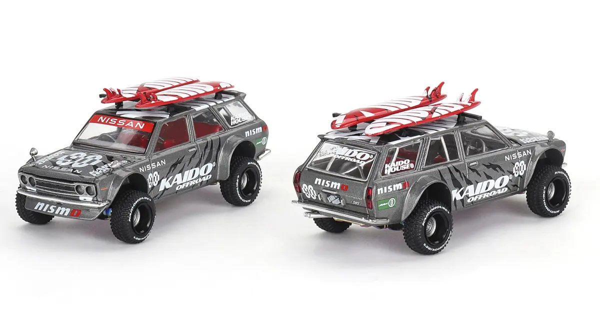 Mini GT Models Datsun Kaido 510 Wagon 4x4 Offroad V1 1/64 Scale Diecast Model Car | Authentic JDM Style Collector's Item - main product image