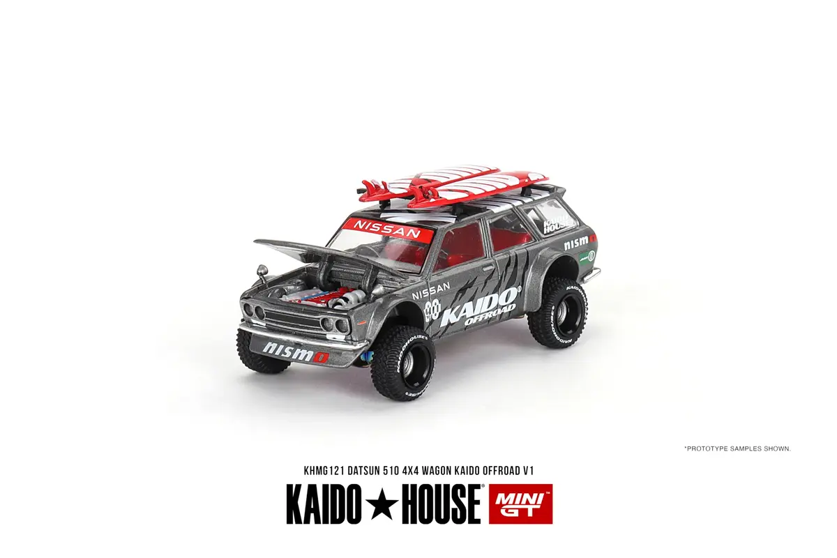 Mini GT Models Datsun Kaido 510 Wagon 4x4 Offroad V1 1/64 Scale Diecast Model Car | Authentic JDM Style Collector's Item - view 2